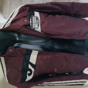 Chevignon Motors INC Burgundy Jacket  Fabric and Versatile Design